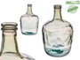 Giftdecor Bouteille Décorative en Verre Recyclé 8 L Champagne 19.5 x 35.5 x 19.5 cm (Set de 2)