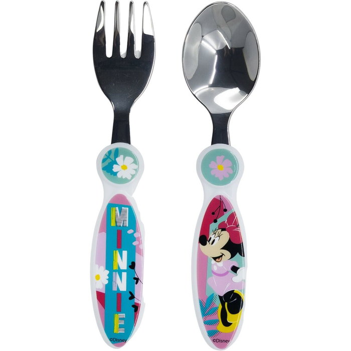 Licensing Ensemble de couverts 2 pcs elliptiques métalliques Minnie Licensing Ensemble de couverts 2 pcs elliptiques métalliques Minnie