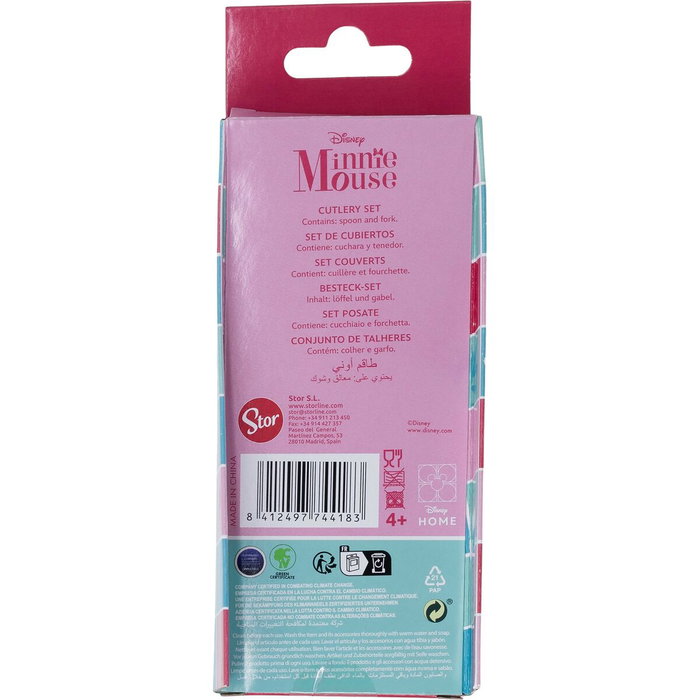 Licensing Ensemble de couverts 2 pcs elliptiques métalliques Minnie Licensing Ensemble de couverts 2 pcs elliptiques métalliques Minnie