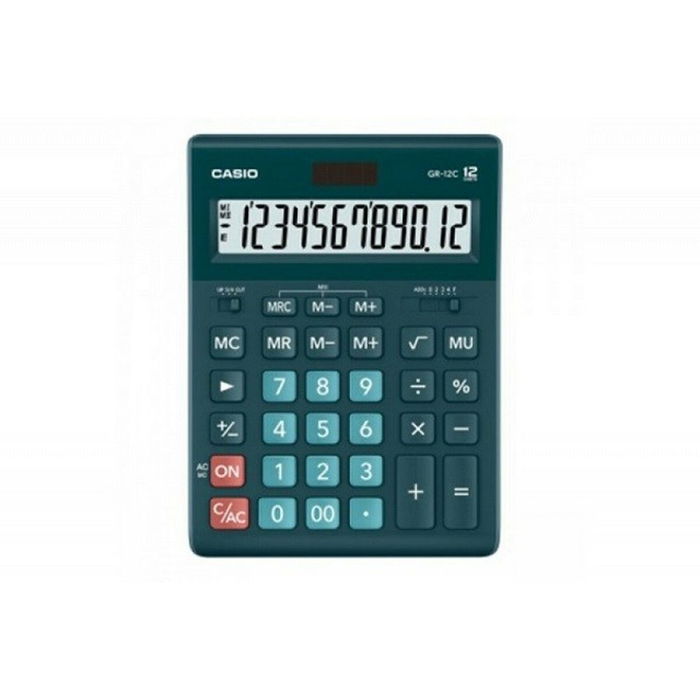 Calculatrice Casio GR-12C-DG Noir Vert Plastique