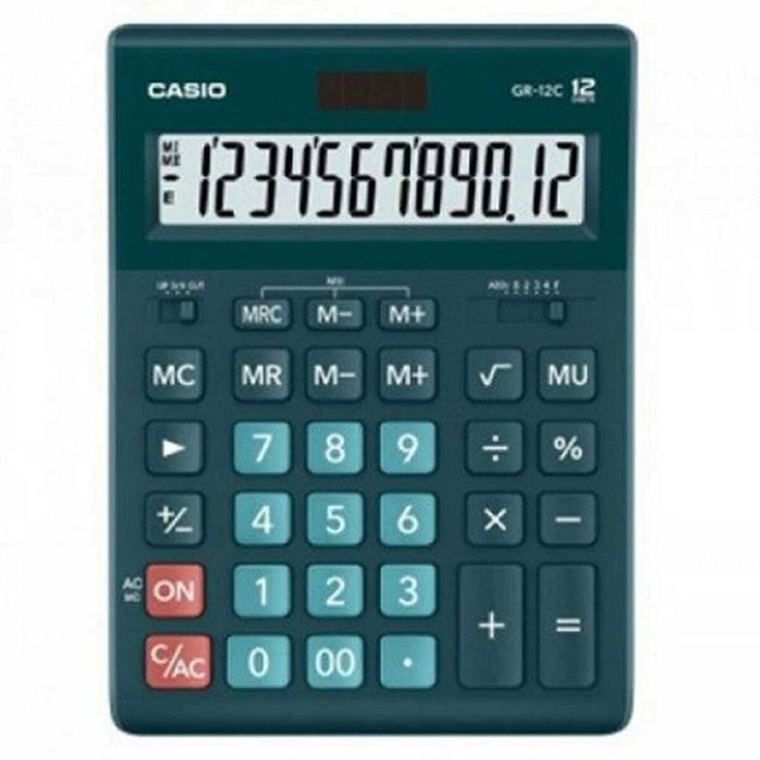 Calculatrice Casio GR-12C-DG Noir Vert Plastique