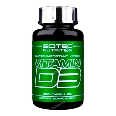 Scitec Nutrition Vitamine D3 250 Capsules Scitec Nutrition Vitamine D3 250 Capsules