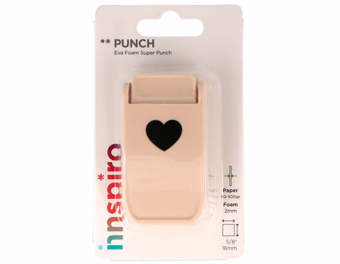 Innspiro Emporte-pièce Eva Foam Super Punch cœur 16mm