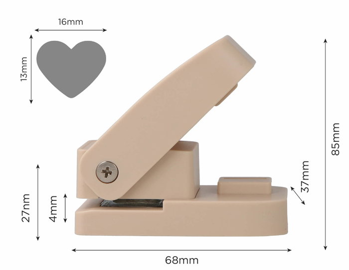 Innspiro Emporte-pièce Eva Foam Super Punch cœur 16mm