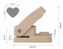Innspiro Emporte-pièce Eva Foam Super Punch cœur 16mm