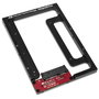 OWC AdaptaDrive Bracket Noir pour convertir un SSD ou disque dur 2.5" SATA en baie 3.5", aluminium, compatible SATA 1.5Gb/s, 3Gb/s et 6Gb/s