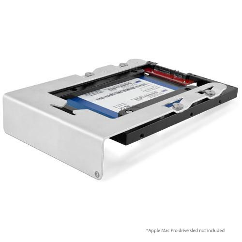 OWC AdaptaDrive Bracket Noir pour convertir un SSD ou disque dur 2.5" SATA en baie 3.5", aluminium, compatible SATA 1.5Gb/s, 3Gb/s et 6Gb/s