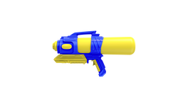 Marbueno 10375AO Pistolet à eau en plastique bleu foncé pour l'été, jouet de plage et jardin 42 cm