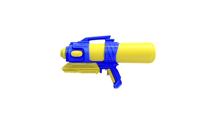 Marbueno 10375AO Pistolet à eau en plastique bleu foncé pour l'été, jouet de plage et jardin 42 cm Marbueno 10375AO Pistolet à eau en plastique bleu foncé pour l'été, jouet de plage et jardin 42 cm