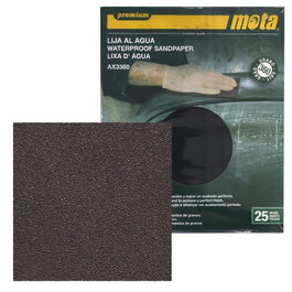 Mota Pack de 25 feuilles de papier de verre à l'eau grain 1000