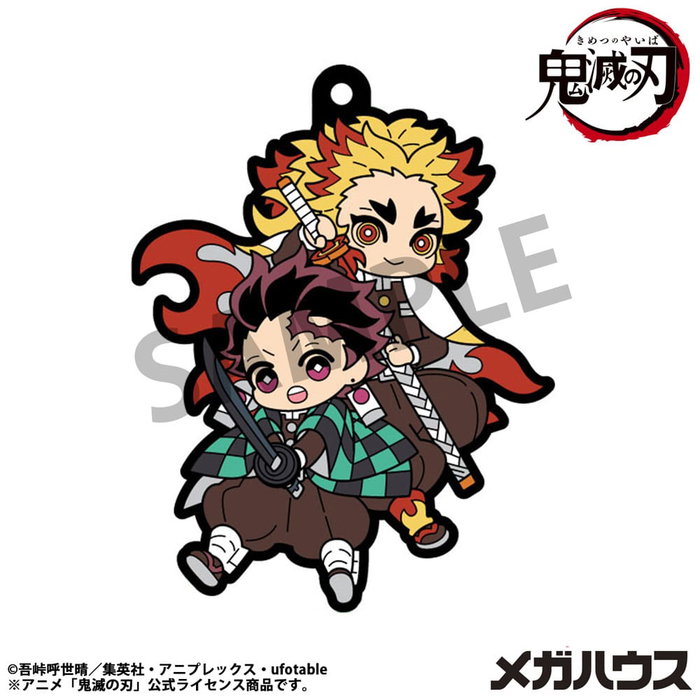 Megahouse Demon Slayer: Kimetsu no Yaiba Buddy Collection Vol. 4 Assortiment de 6 charms en caoutchouc