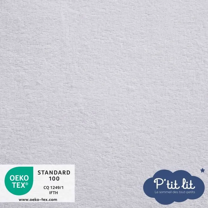 P'Tit Lit - Alèse Bébé Bambou Imperméable - Lot de 2 - 70x140 cm - Douce, Absorbante et Silencieuse - Sans Traitement Chimique