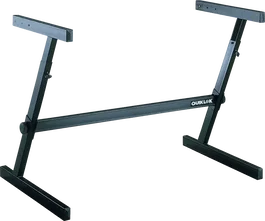 QUIKLOK Support pour clavier Z716 Forme "Z" Longue L 1118 mm Noir Acier pour sol
