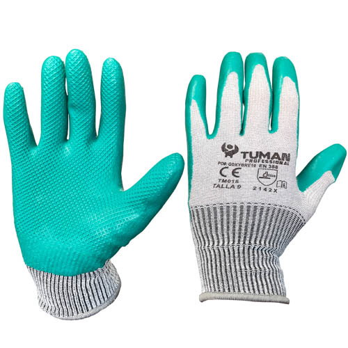 Tuman Guante poliester Spandex recubierto Ecolatex T-9 Tuman Guante poliester Spandex recubierto Ecolatex T-9