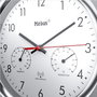 Mebus Horloge murale radio contrôlée avec thermomètre et hygromètre
