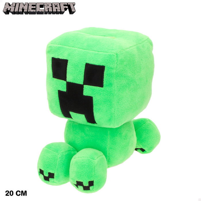 MOJANG STUDIOS Peluche tirelire Minecraft - Figurine en peluche Creeper - 20 cm