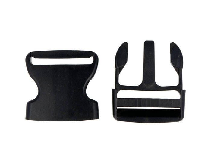 Innspiro Lot de 5 Broches Doubles en Plastique Noir 50 mm