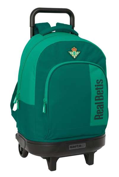 Safta Sac à dos à roulettes compact pour Real Betis Balompie 33x45x22 cm, résistance extérieure simple, pour enfant à partir de 3 ans Safta Sac à dos à roulettes compact pour Real Betis Balompie 33x45x22 cm, résistance extérieure simple, pour enfant à partir de 3 ans