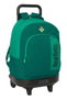 Safta Sac à dos à roulettes compact pour Real Betis Balompie 33x45x22 cm, résistance extérieure simple, pour enfant à partir de 3 ans