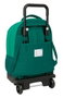 Safta Sac à dos à roulettes compact pour Real Betis Balompie 33x45x22 cm, résistance extérieure simple, pour enfant à partir de 3 ans