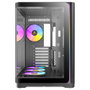 Antec C5 Curve Boîtier PC Gaming Mid Tower ARGB ATX Noir avec 4 Ventilateurs PWM, USB Type-C, Vitre Trempée