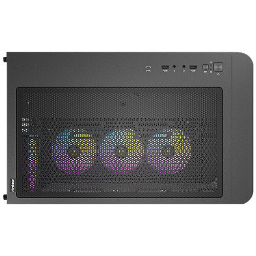Antec C5 Curve Boîtier PC Gaming Mid Tower ARGB ATX Noir avec 4 Ventilateurs PWM, USB Type-C, Vitre Trempée Antec C5 Curve Boîtier PC Gaming Mid Tower ARGB ATX Noir avec 4 Ventilateurs PWM, USB Type-C, Vitre Trempée