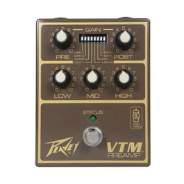 Peavey VTM Preamp Pedal Pédale d’effet avec TransTube, EQ passif 3 bandes, switch Hard Bypass, alimentation 9V