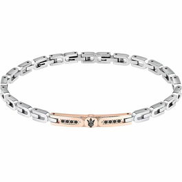 Bracelet Homme Maserati Acier inoxydable 21,5 cm Argenté