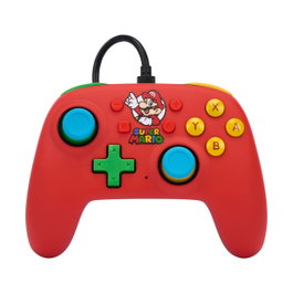 PowerA Manette filaire améliorée Nintendo Switch Mario Medley Rouge