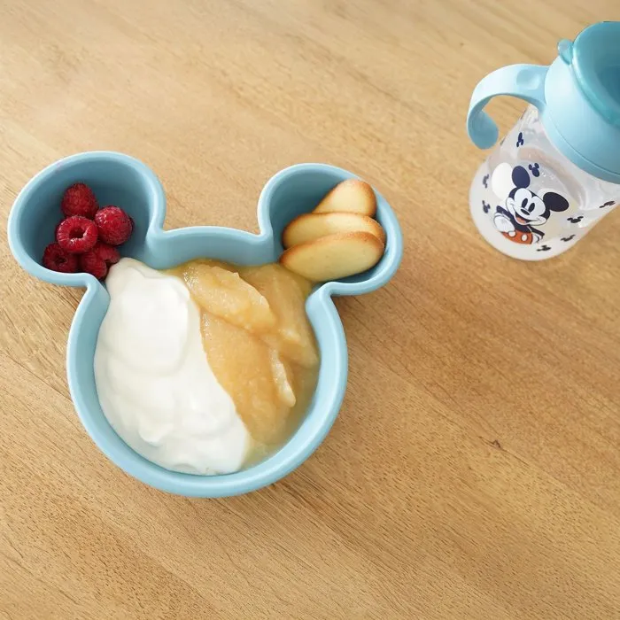 Thermobaby Bol Silhouette Tête de Mickey pour Enfant, Pratique et Passant au Micro-Ondes