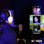 Konix Nexus PS5 Casque Gaming Blanc avec Haut-parleurs 40 mm