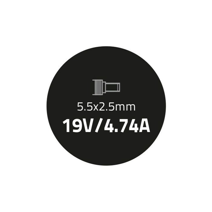 QOLTEC Alimentation 90W 19V 4,74A pour Asus