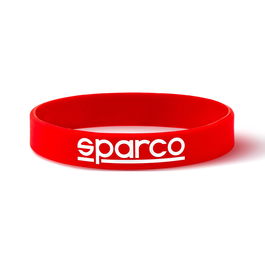 Sparco 10 Bracelets Silicone Rouge S099093RS10 Logo