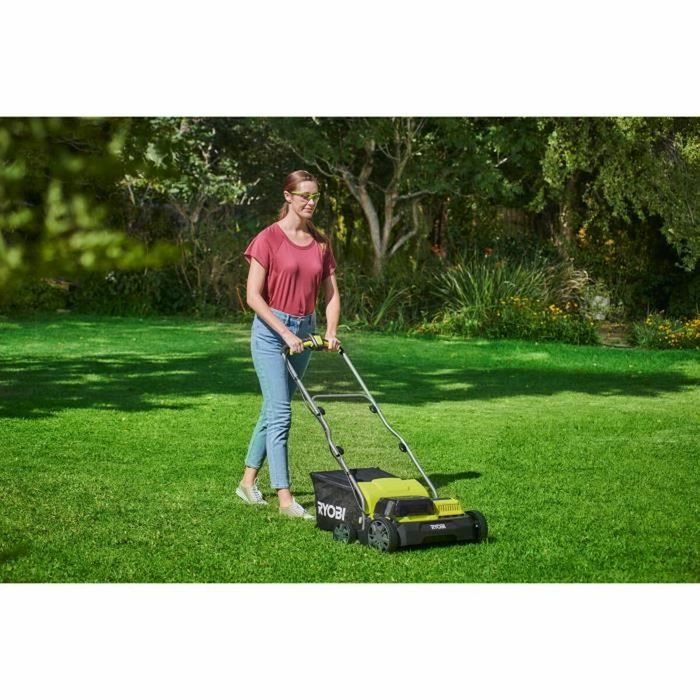 Ryobi Scarificateur / aérateur 18V Brushless Ø 35 cm 2-en-1 avec 2 batteries 4,0 Ah et chargeur Ryobi Scarificateur / aérateur 18V Brushless Ø 35 cm 2-en-1 avec 2 batteries 4,0 Ah et chargeur