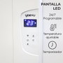 Yoevu Radiateur Électrique 1500W 10 Éléments WiFi Blanc - App, Alexa, Google Home, Programmateur, LCD