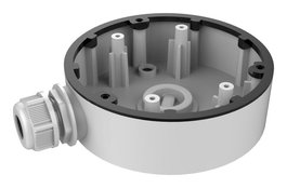Hikvision Junction Box - Boîtier de Jonction en Alliage d'Aluminium pour Intérieur et Extérieur - Sortie Inférieure et Latérale
