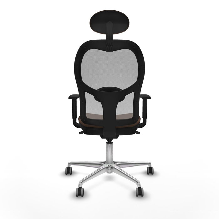 Piqueras y Crespo Chaise de Bureau avec Appui-tête 1D086G1 Gris Brun foncé Piqueras y Crespo Chaise de Bureau avec Appui-tête 1D086G1 Gris Brun foncé