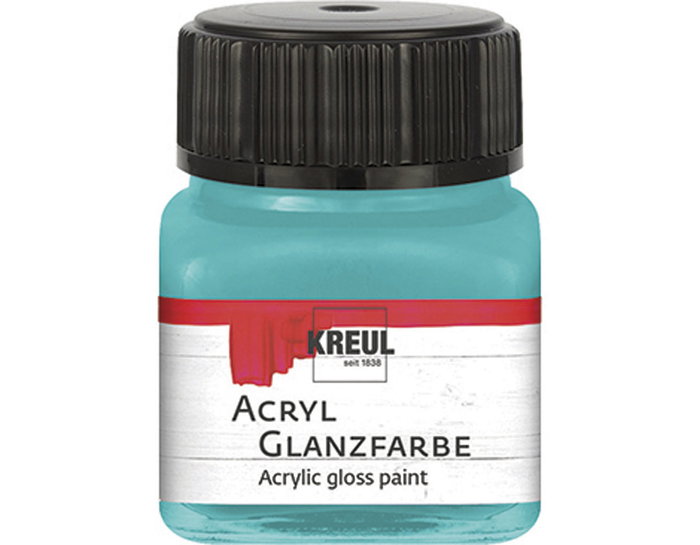 Kreul Peinture acrylique brillante turquoise 20ml Kreul Peinture acrylique brillante turquoise 20ml