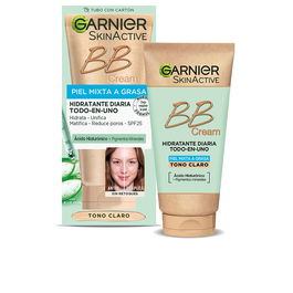 Garnier SKINACTIVE BB CREAM hydratant quotidien SPF 25, ton clair, peaux mixtes à grasses, 50 ml
