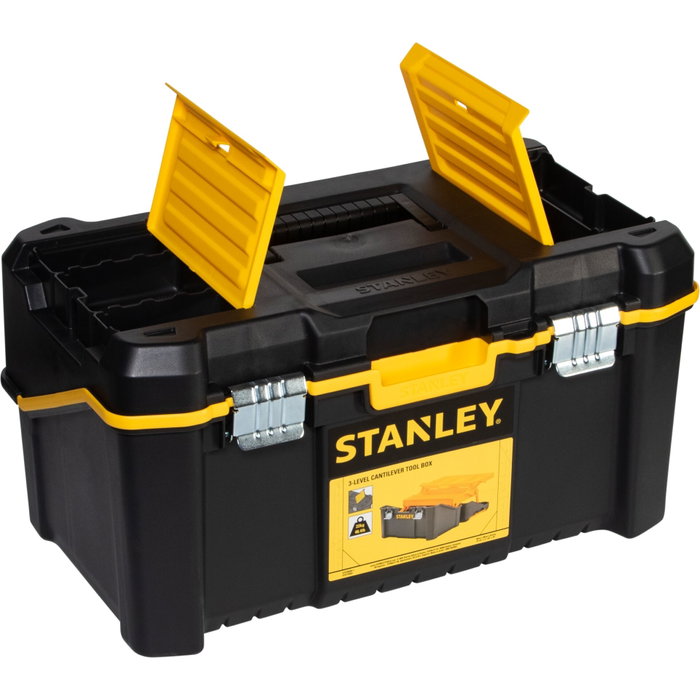 Stanley Boîte à outils cantilever Essential Noir et Jaune Stanley Boîte à outils cantilever Essential Noir et Jaune