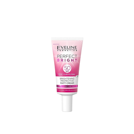 Eveline Cosmetics Crème de Jour Éclaircissante Perfect Bright SPF 50 pour Visage - 30 ml