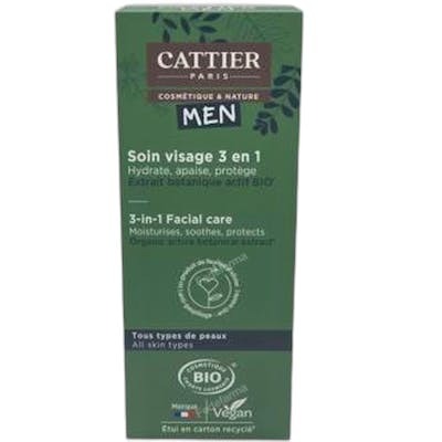 Cattier Soin Visage 3 en 1 Homme 50ml