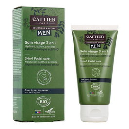 Cattier Soin Visage 3 en 1 Homme 50ml