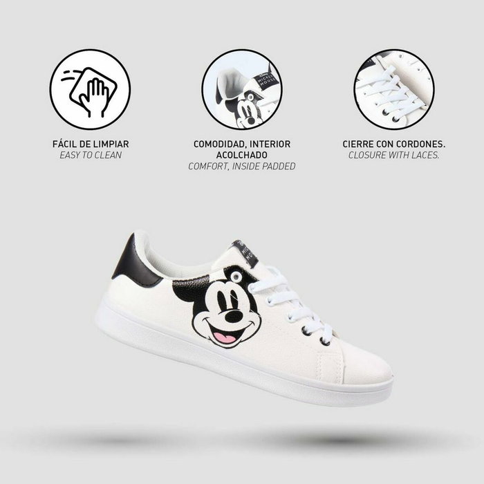 Mickey Mouse Chaussures de Sport pour Enfants - Blanc - 32
