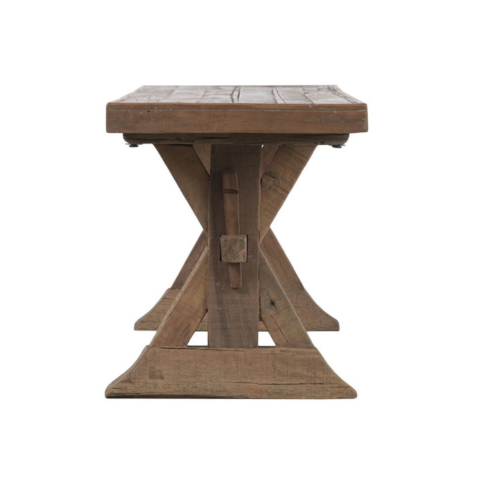 Banc Home ESPRIT Naturel Bois Recyclé 180 X 38 X 45 CM