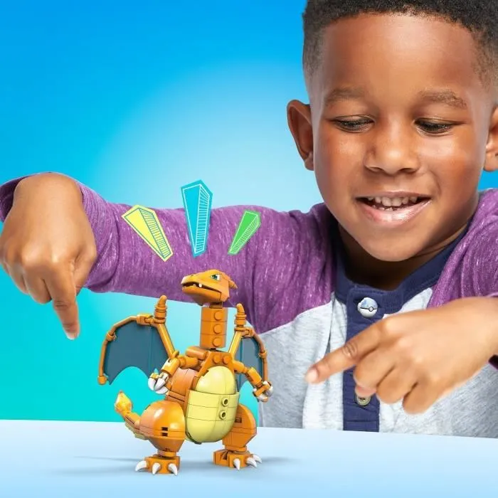 Mega Construx Pokémon Dacofeu à construire - Figurine d'action réaliste de 210 pièces pour fans dès 8 ans