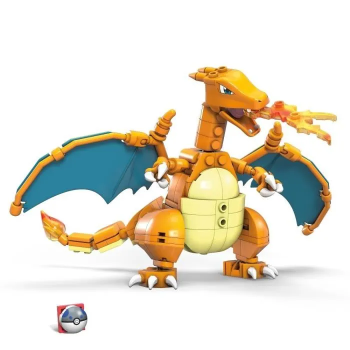 Mega Construx Pokémon Dacofeu à construire - Figurine d'action réaliste de 210 pièces pour fans dès 8 ans