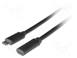 LANBERG Câble USB 3.1 Gen 1 USB C vers USB C, 1,5m, Noir