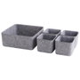Day Ensemble de 5 paniers de rangement en feutre gris