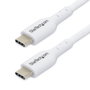 Startechcom Câble USB-C vers USB-C 2m Blanc 60W
